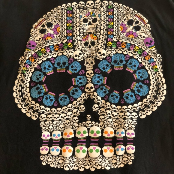 Sugar Skull Graphic T-shirt - Picture 4 of 8